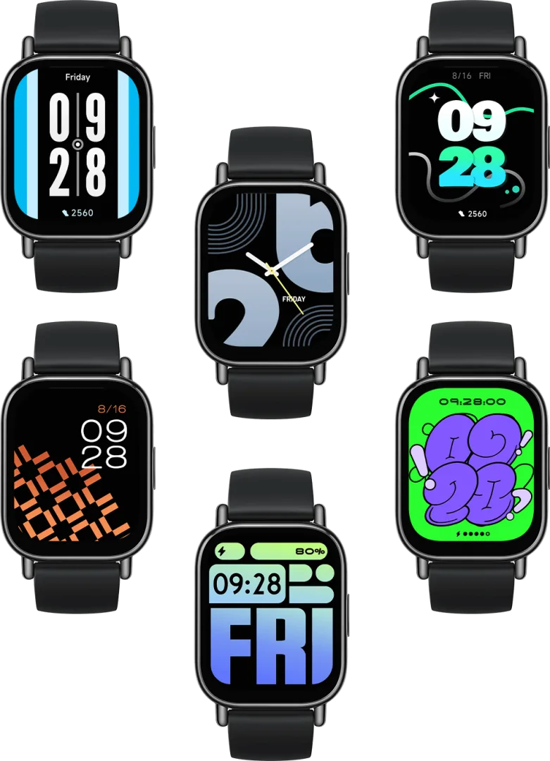 différents fonds d'écrans montre connectée Xiaomi