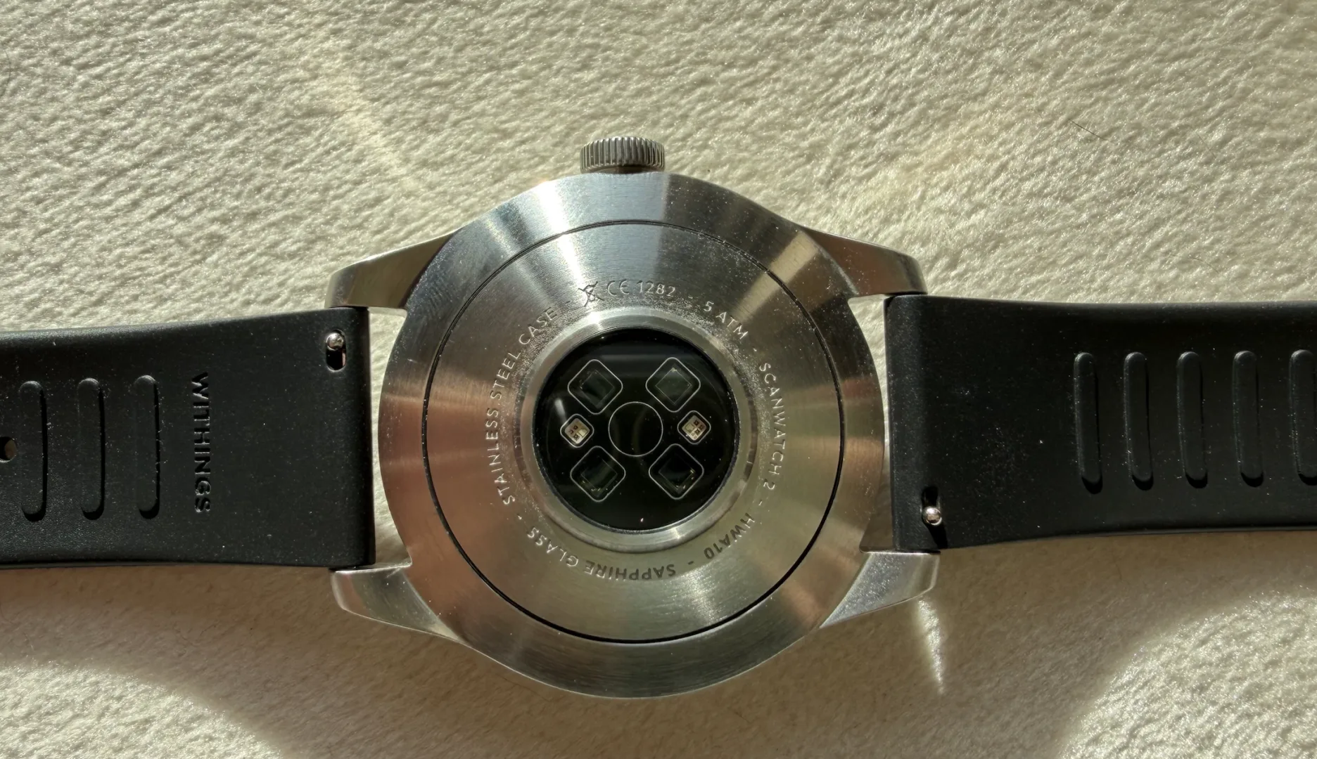 capteur photopléthysmographique PPG withings scanwatch 2