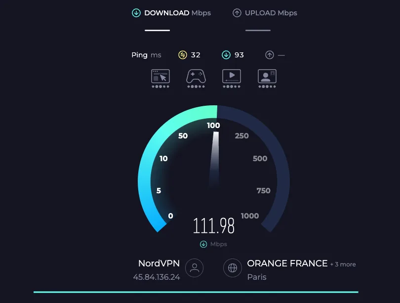 speedtest Ligue des champions Liverpool - PSG gratuitement