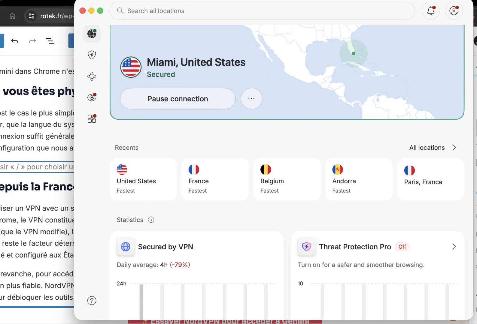 VPN à Miami depuis Miami