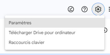 mode sombre google drive