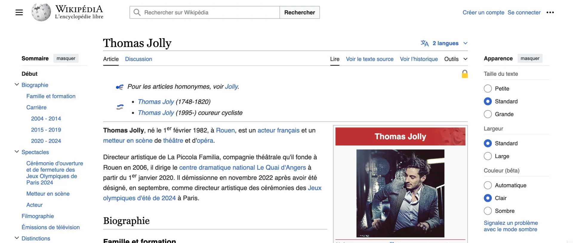 mode sombre wikipedia