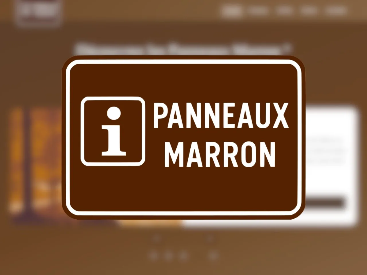 panneaux marron