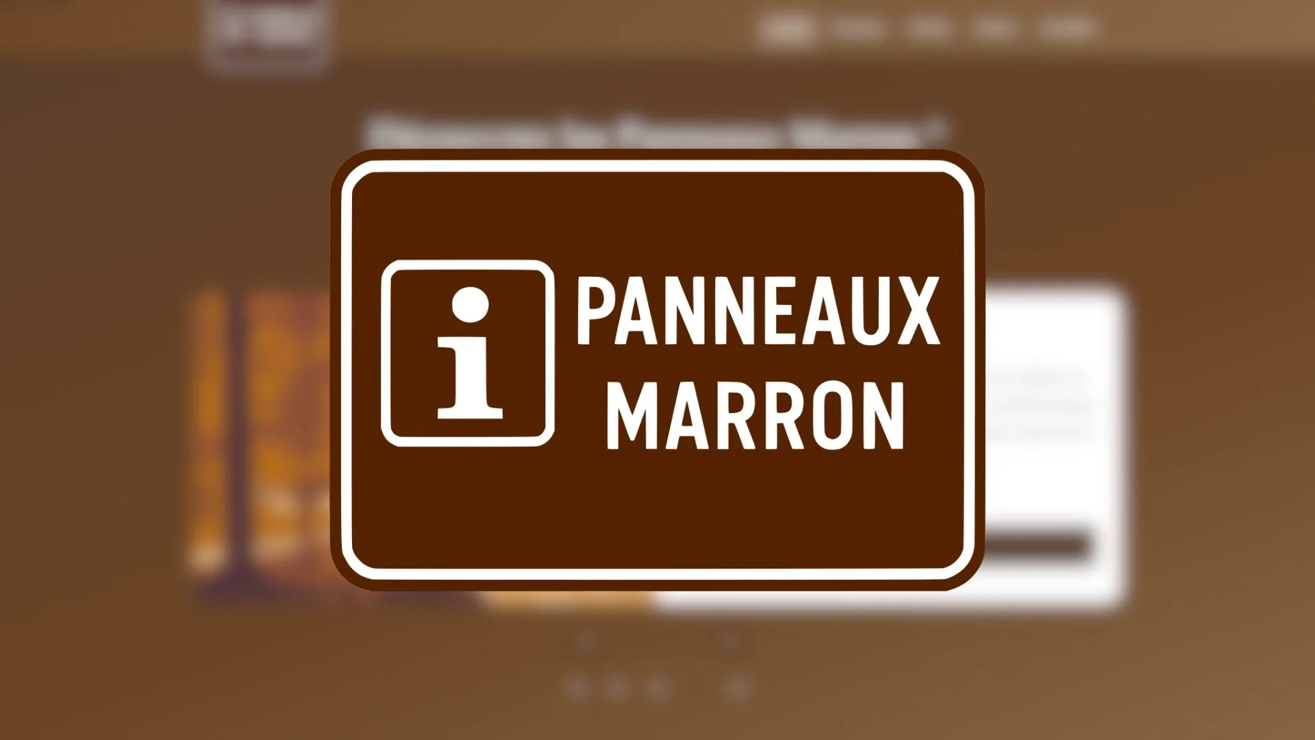 panneaux marron