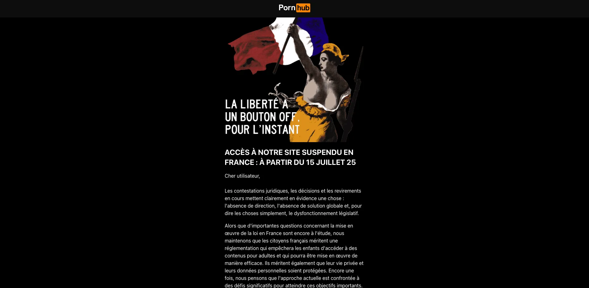 pornhub inaccessible