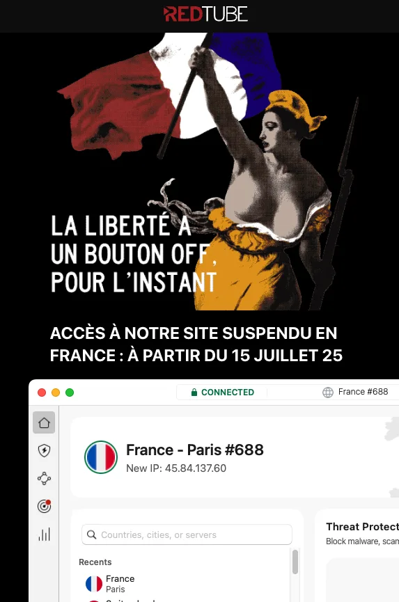 redtube bloqué en France