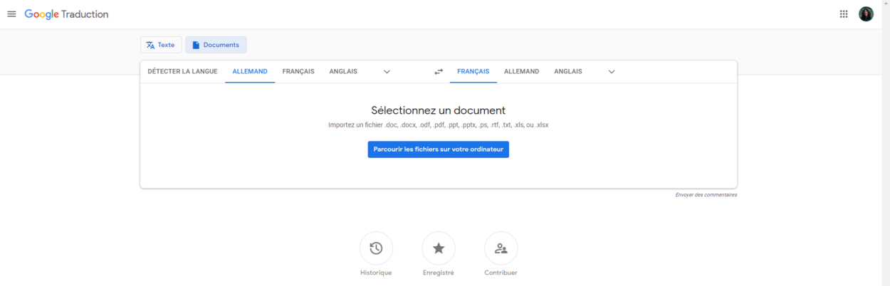 traduire un document