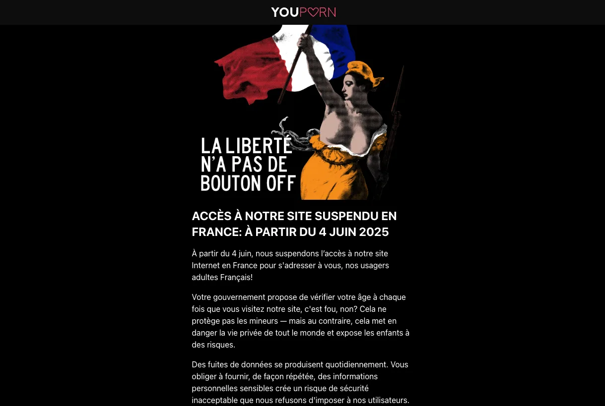 youporn vpn blocage france